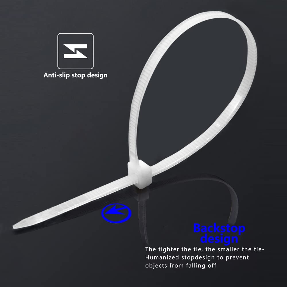Amazon.com: EFNAN 100Pcs 8 Inch Cable Zip Ties Heavy Duty, Durable